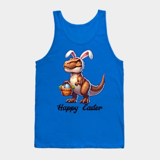 Tyrannosaurus Rex Easter Bunny Tank Top